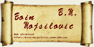 Boin Mojsilović vizit kartica